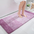 Bathroom Runner Rug 44x24 in Pinkish-Purple - Plush Microfiber Bath