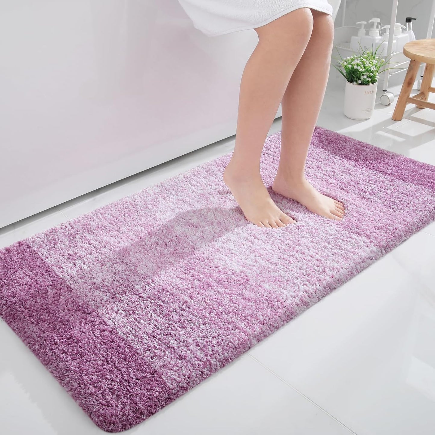 OLANLY Bathroom Runner Rugs 44x24 for Soft and Stylish Decor