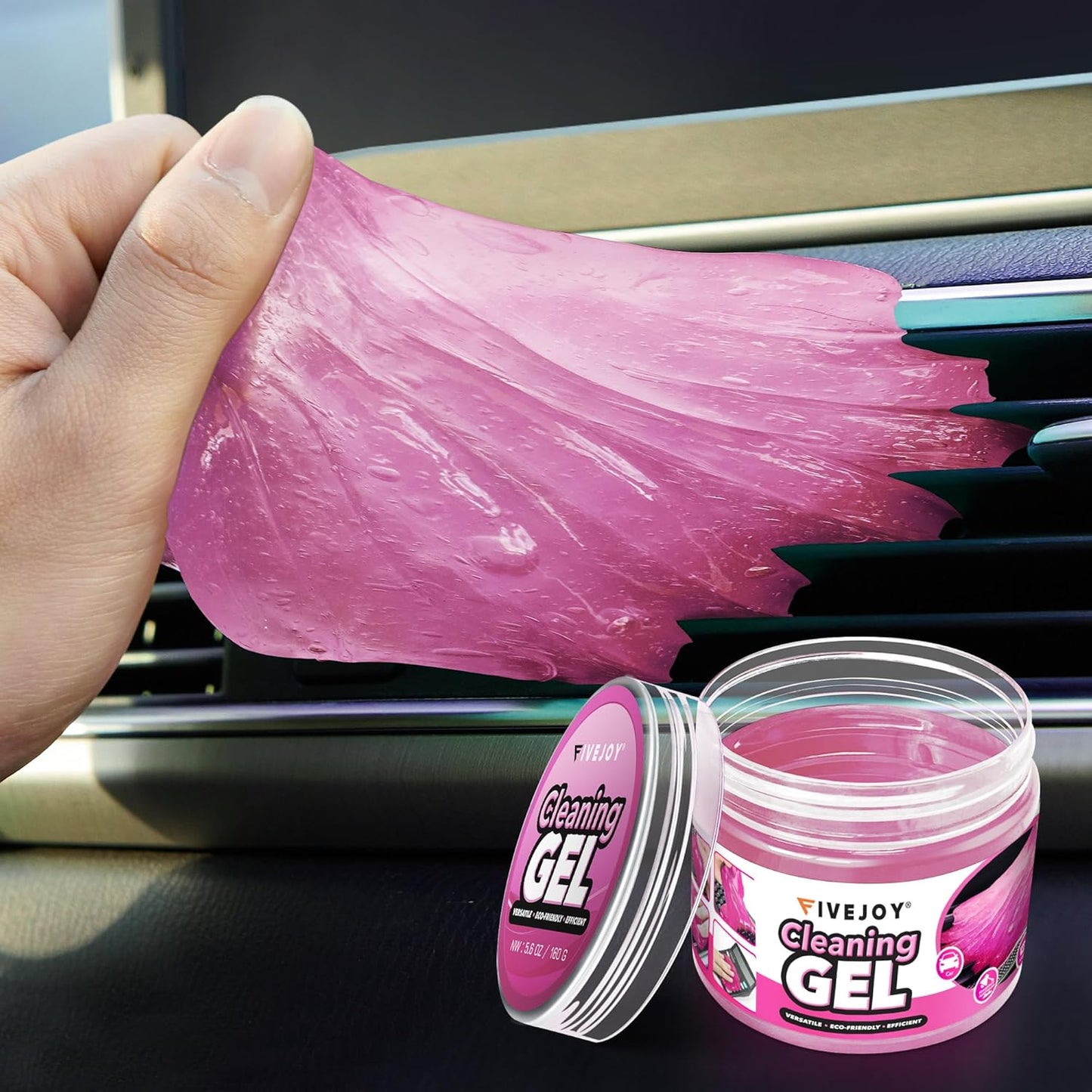FiveJoy Reusable Car Cleaning Gel - Auto Interior Slime