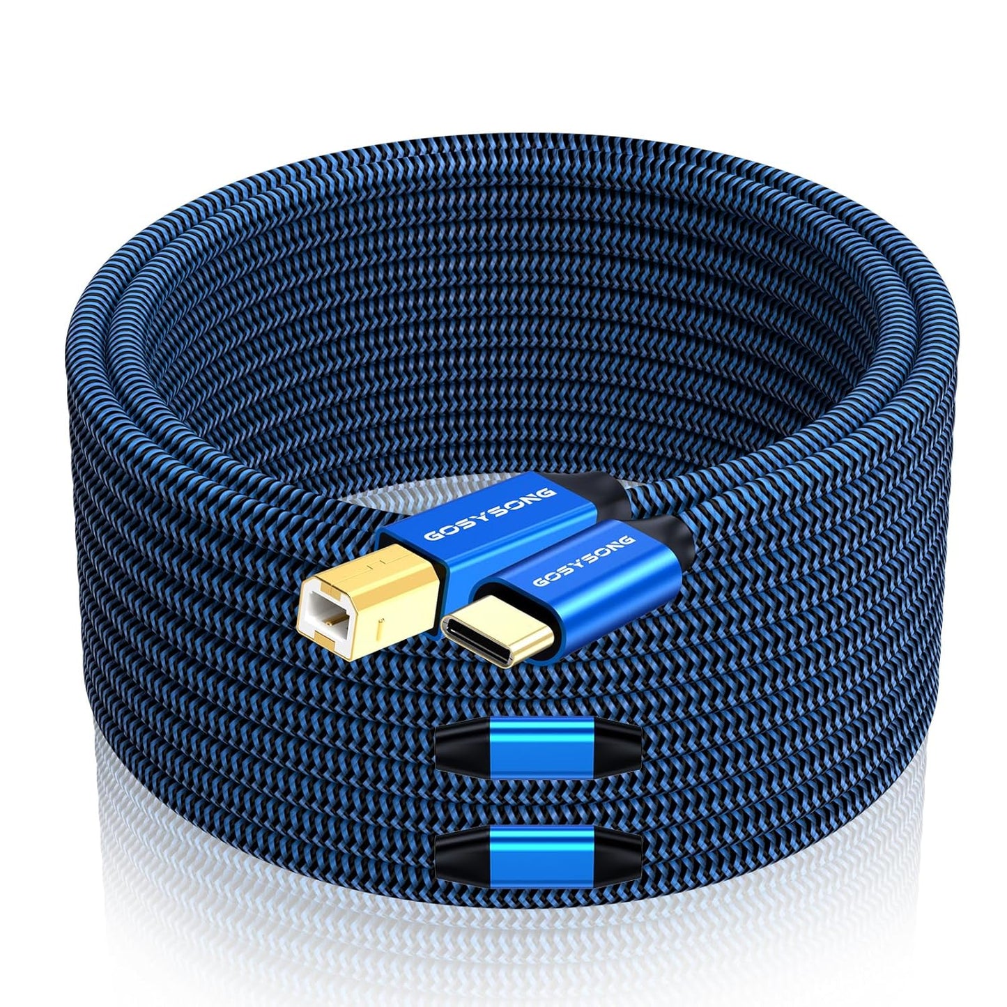 USB C to B Printer Cable 60ft for High-Speed Data Transfer