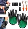 Fishing Gloves with Magnet Release - Durable Non-Slip Catching Gloves