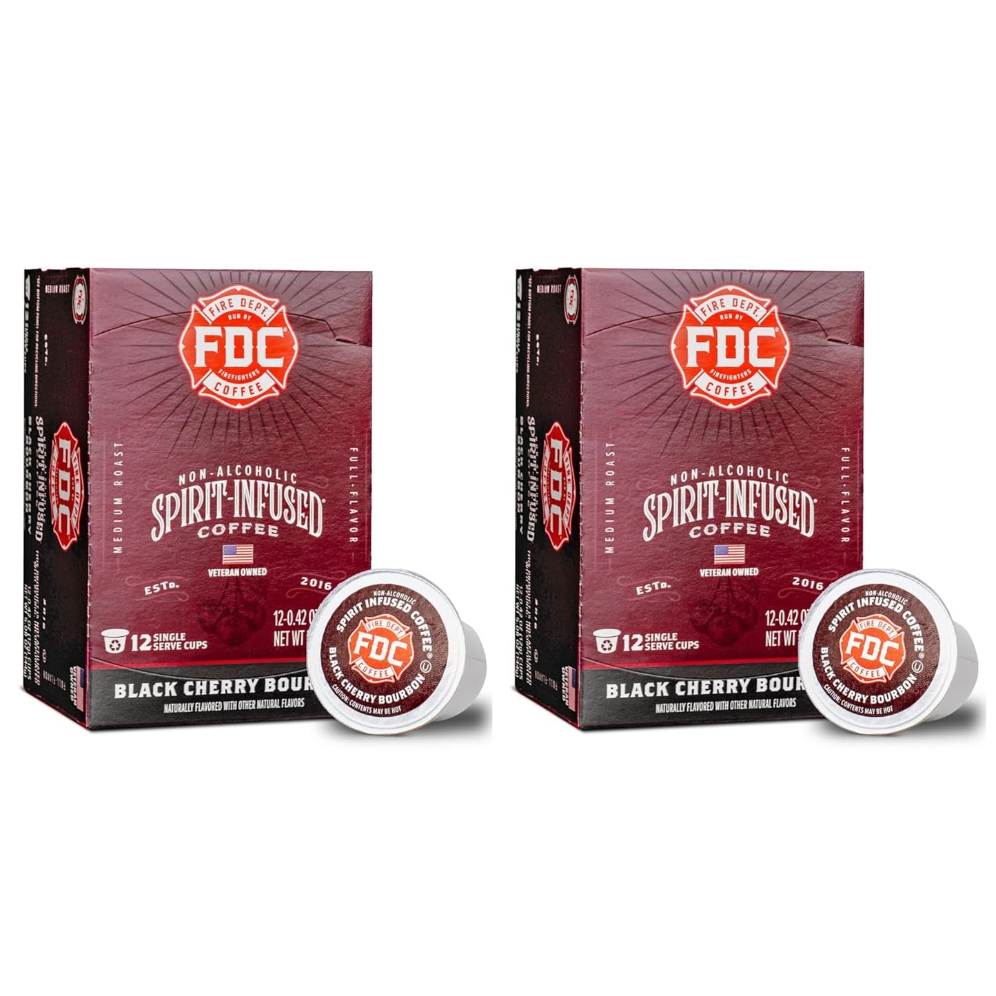 Black Cherry Bourbon Coffee K Cups - Veteran Owned Quality Brew