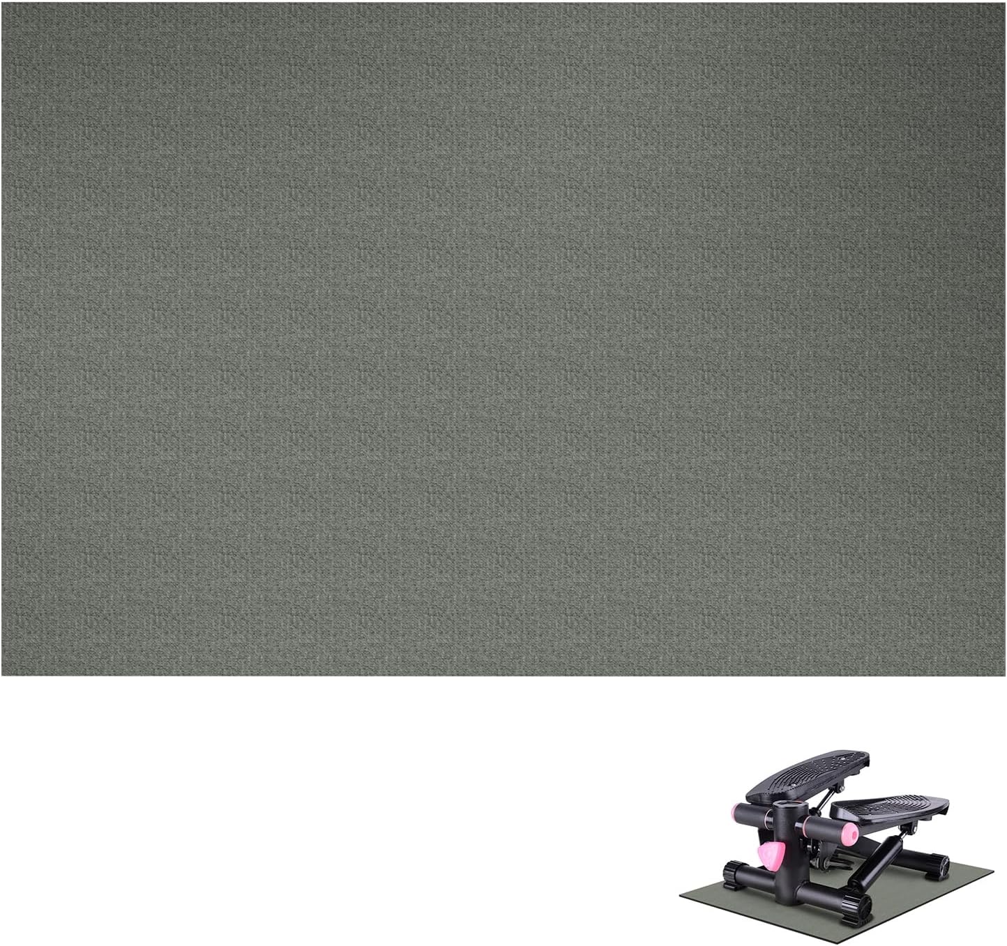 Non-Slip Elliptical Machine Mat - Dark Grey