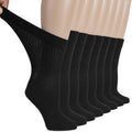 Women's Cotton Diabetic Crew Socks - Extra Wide, Seamless Comfort