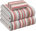 Flannel Sheets Twin Size Multi Chevron Stripe - Warm 3 Piece Set