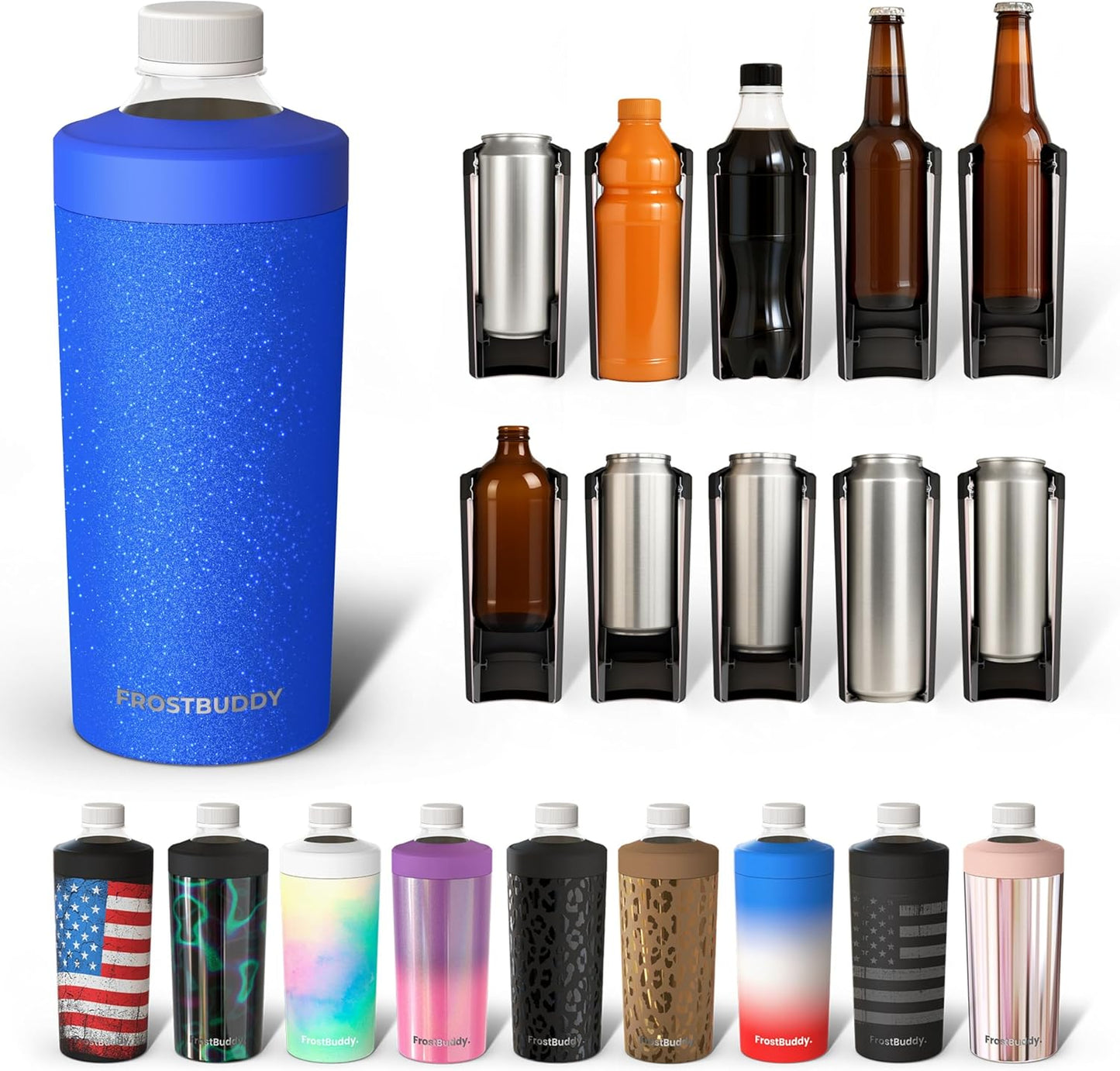 Frost Buddy Universal Buddy XL Can Cooler for All Drink Sizes