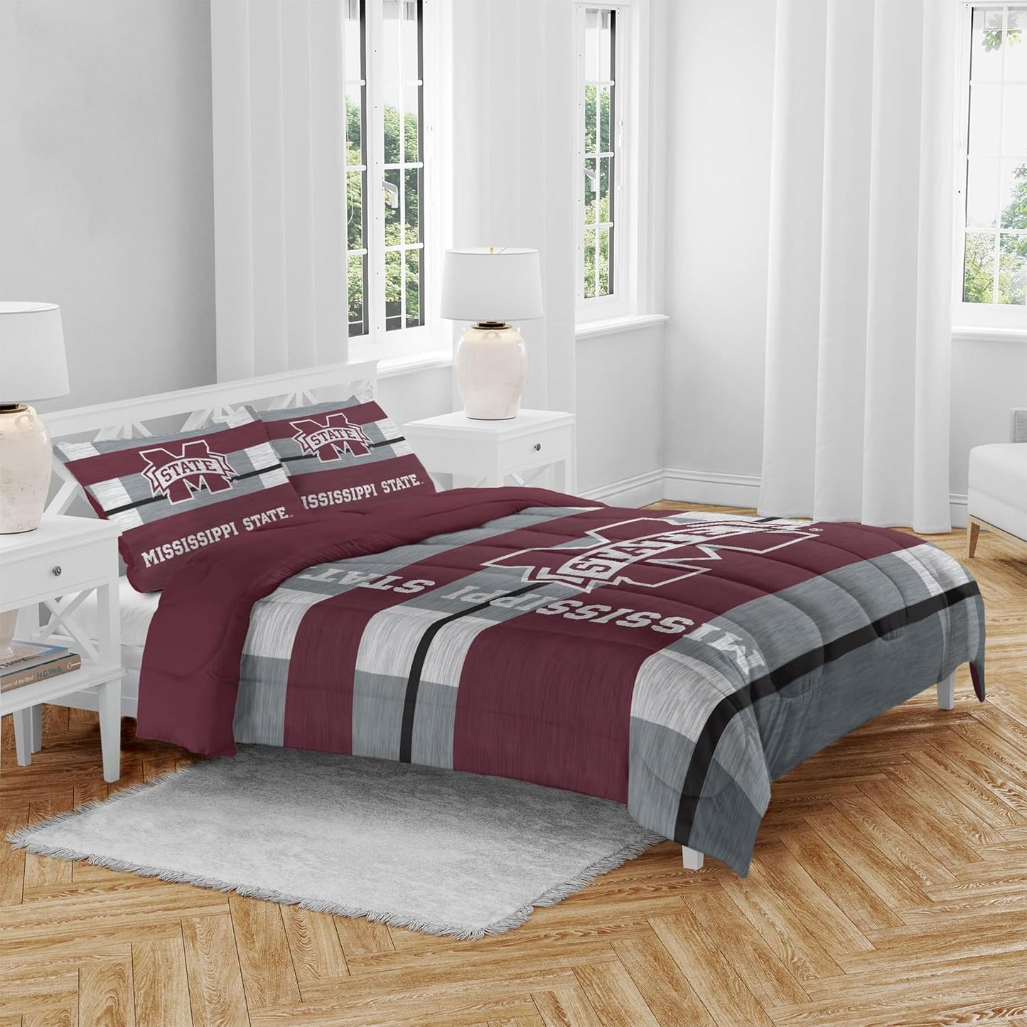 Pegasus Sports NCAA Block Logo Queen Bed in a Bag Set Review