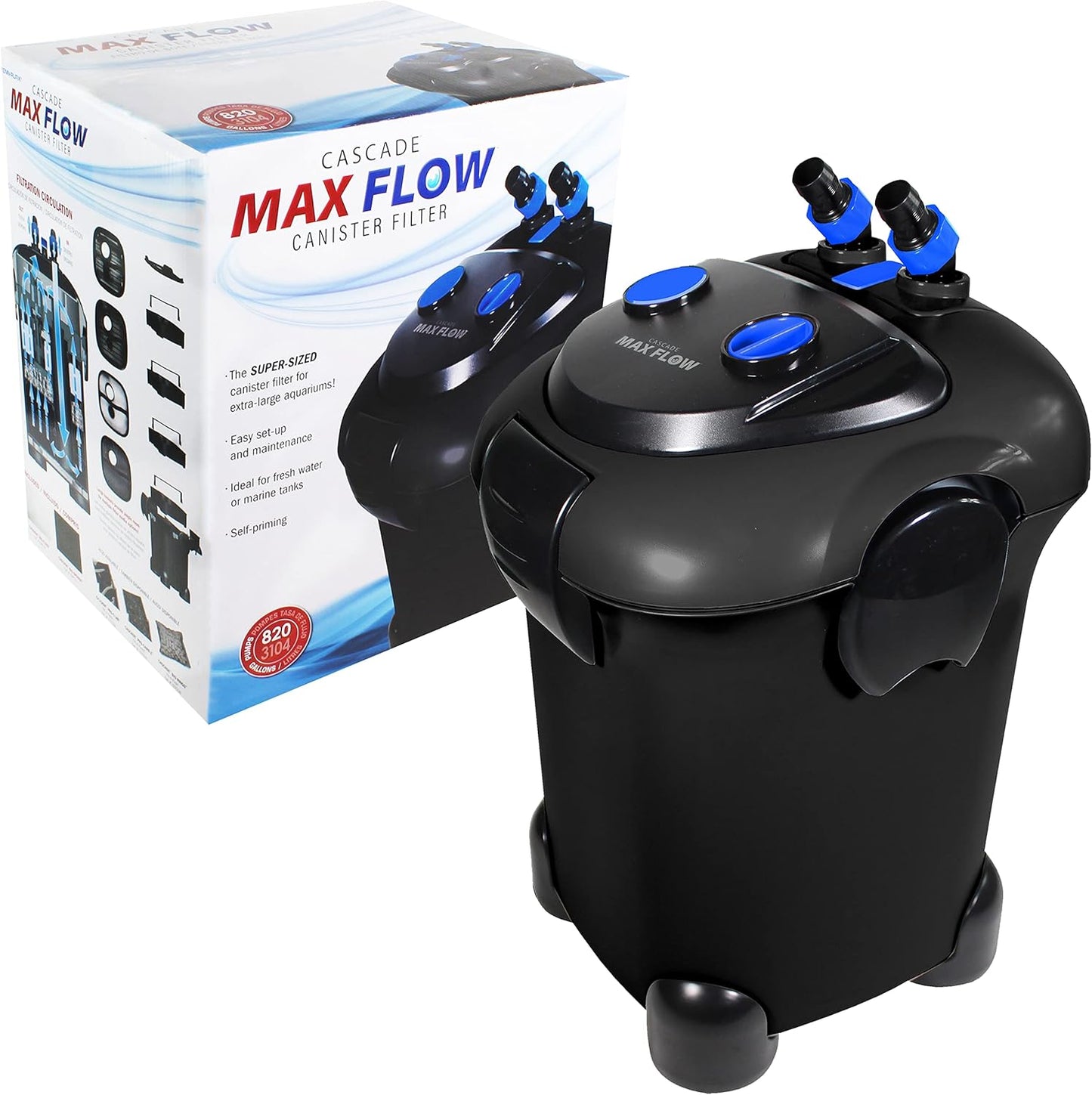 Cascade Max Flow Canister Filter for Extra Large Aquariums