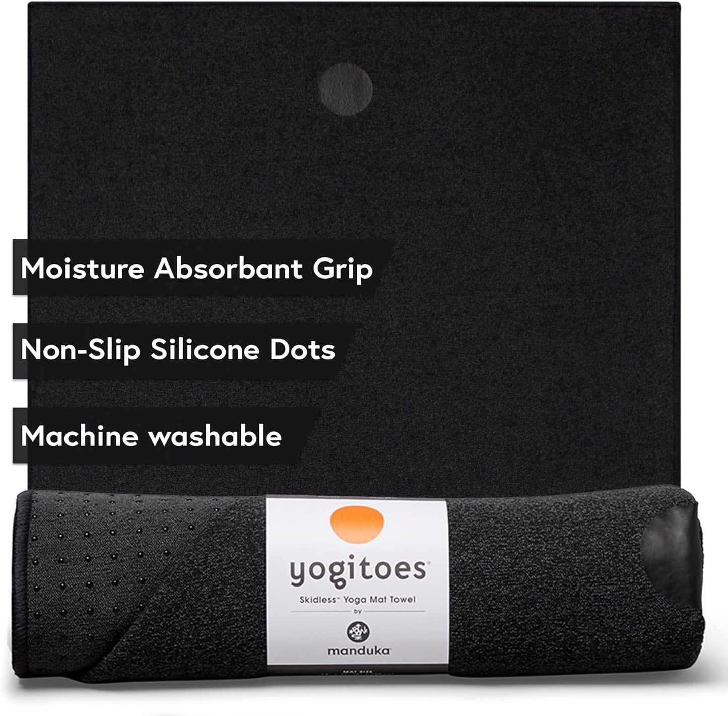 Yogitoes Yoga Towel for Mat Nonslip Quick Dry Hot Yoga 72 in