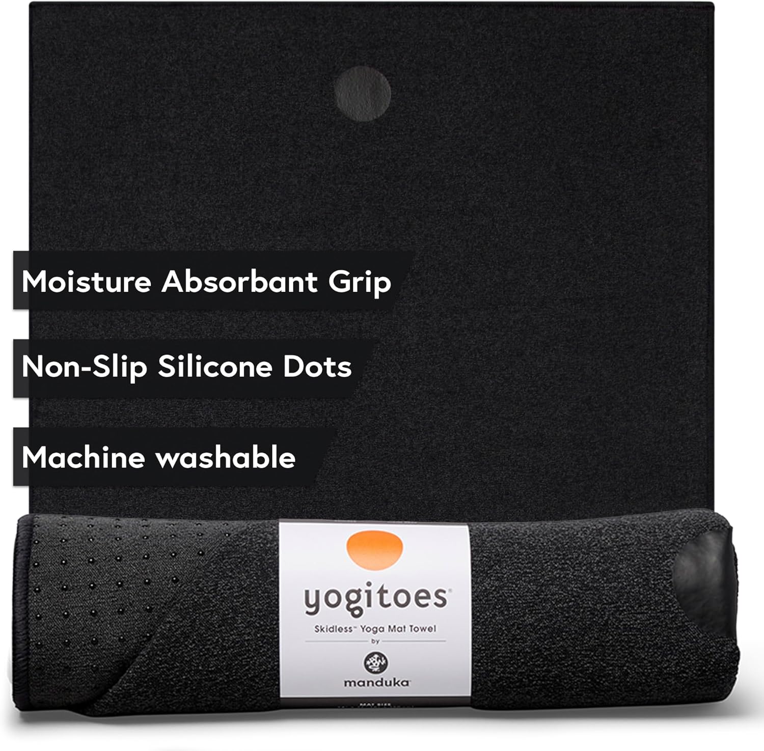 Yogitoes Yoga Towel for Mat Nonslip Quick Dry Hot Yoga 72 in