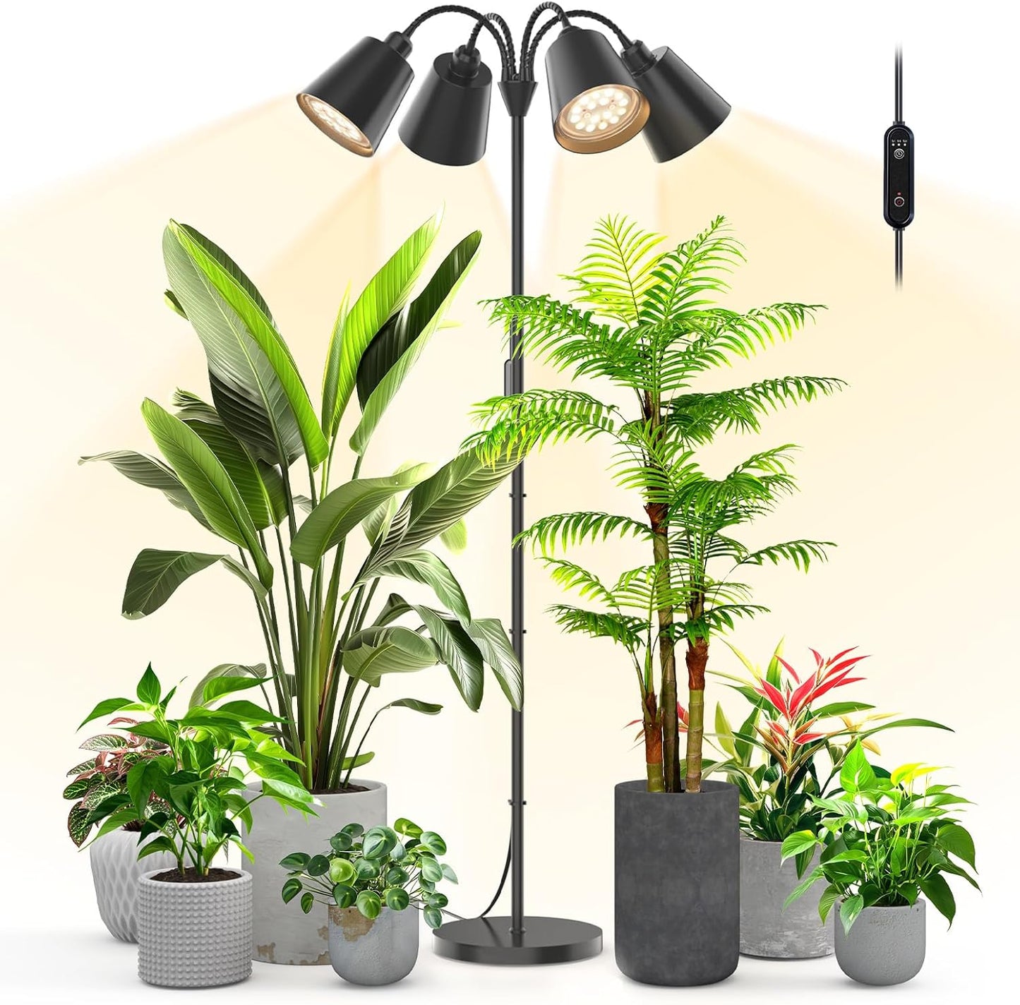 Grow Lights for Indoor Plants with Flexible Gooseneck Design