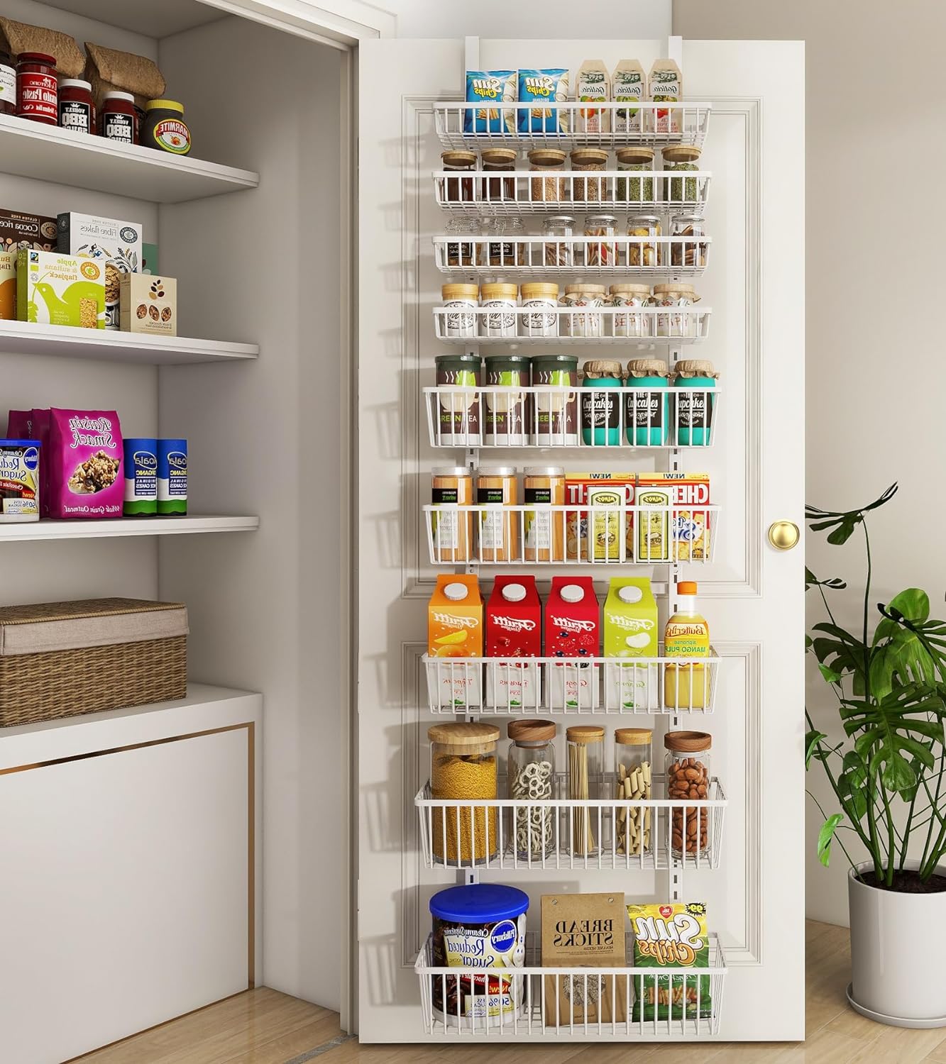 9-Tier Over The Door Pantry Organizer for Home & Kitchen