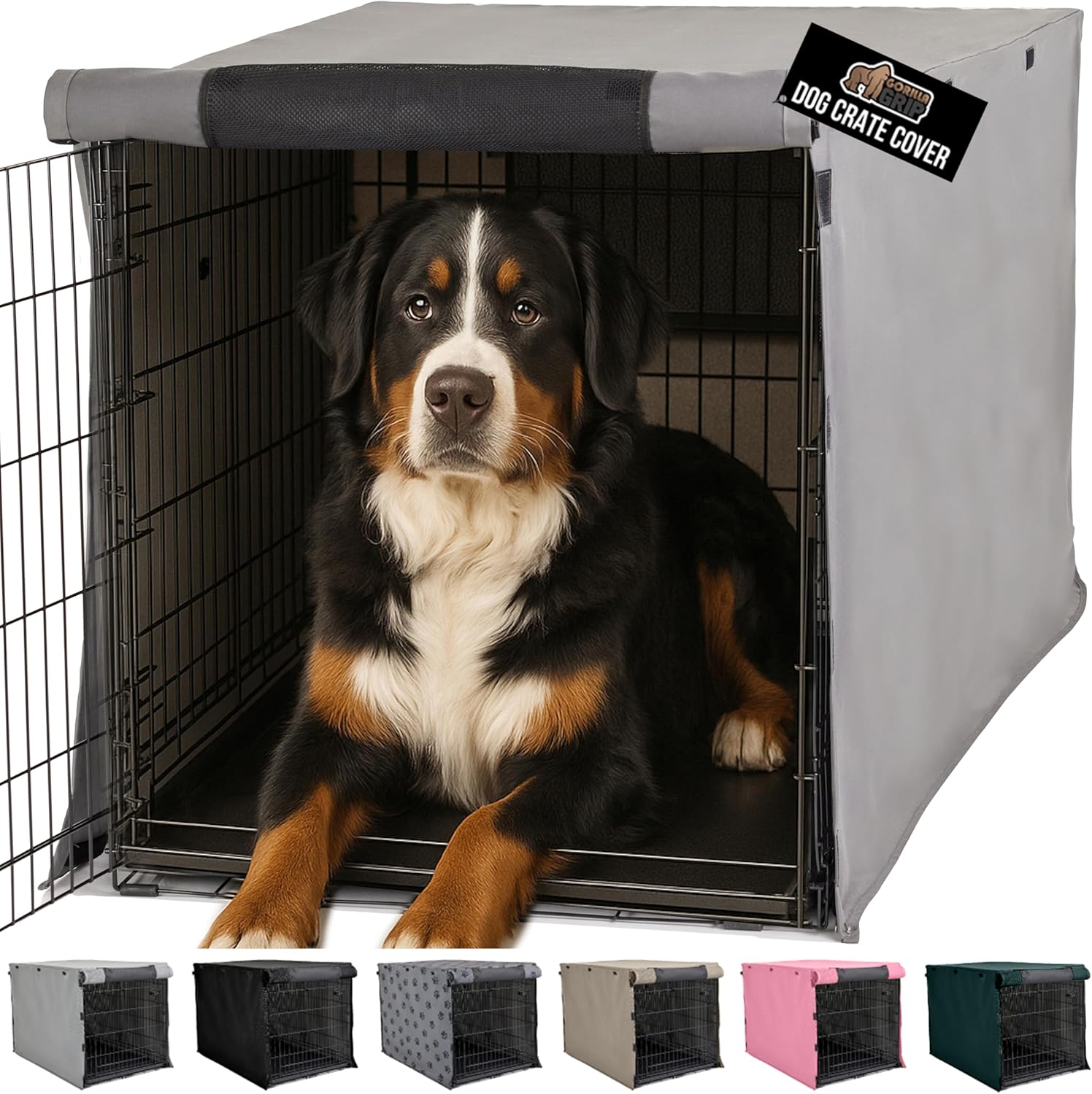 GORILLA GRIP Dog Crate Covers for 48 in Wire Kennels
