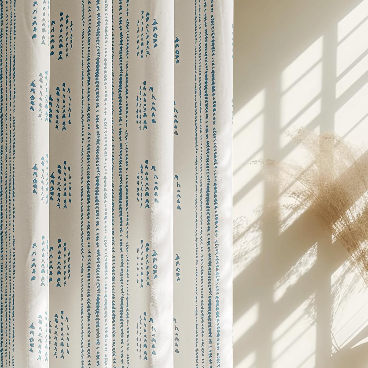100% Boho Blackout Curtains for Bedroom and Living Room Decor