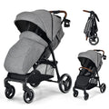 HONEY JOY High Landscape Baby Stroller - Foldable Newborn Pushchair