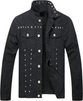 Men's Denim Jacket Distressed Slim Fit Trucker - Timeless Edge
