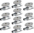 Hourleey 10 Pack Straight Stop Valve for Faucets and Toilets