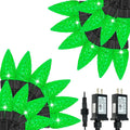 C6 Halloween Lights 2 Pack 200 LED 66 FT String Lights - Green Twinkle