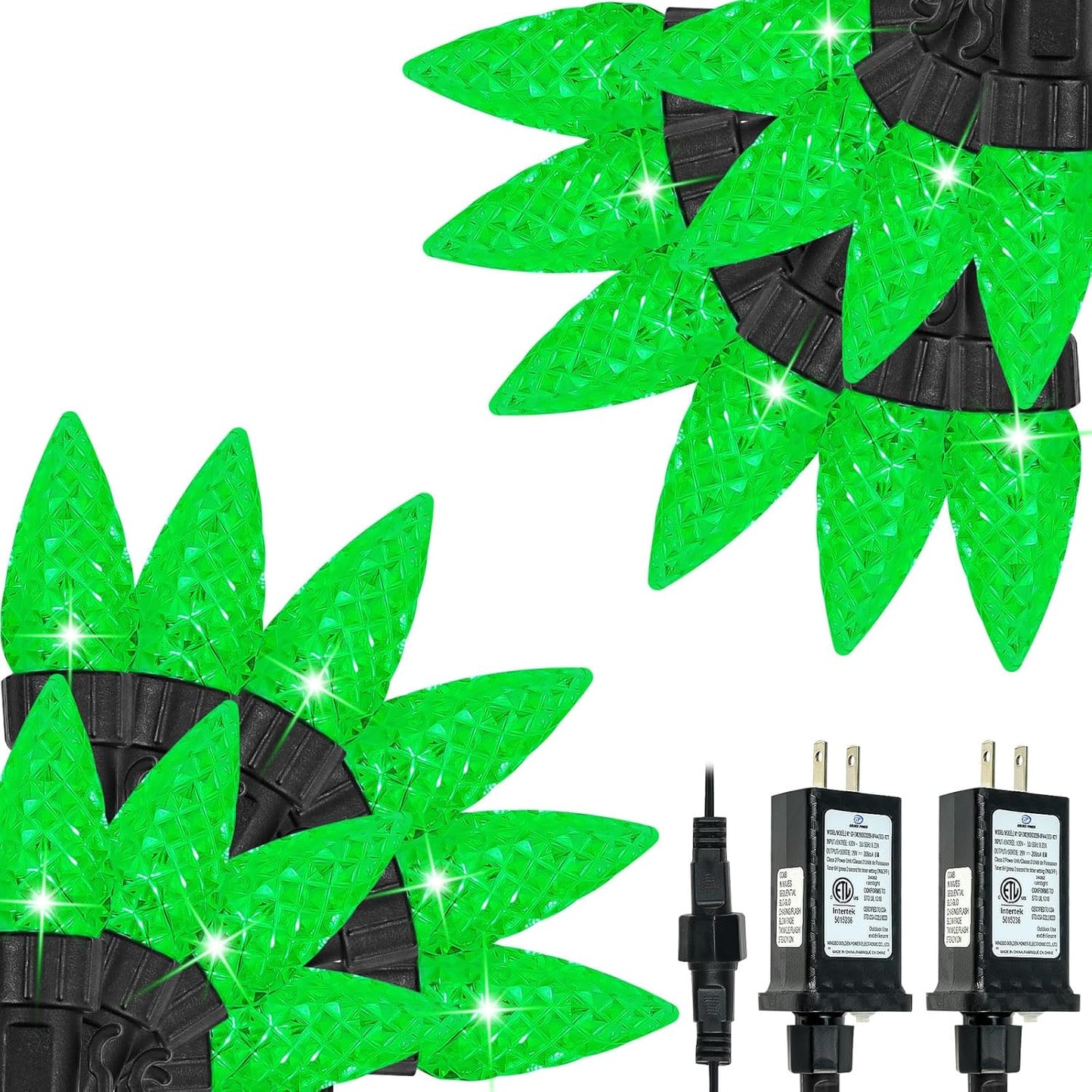 200 LED C6 Halloween Lights for Spooky Indoor and Outdoor Decor