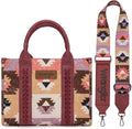 Wrangler Purse Aztec Tote Bag for Women - Stylish Boho Carryall