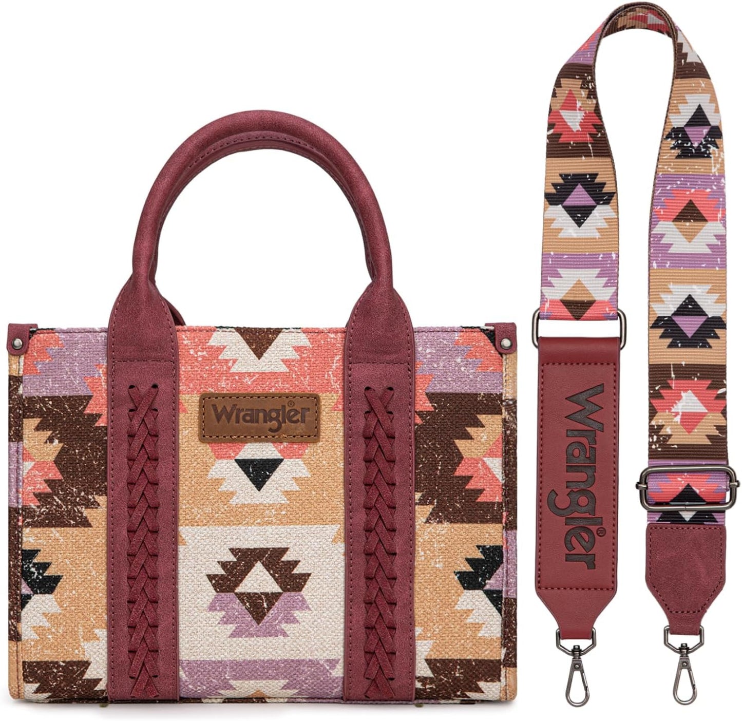 Wrangler Purse Aztec Tote Bag for Women - Stylish Hobo Handbag