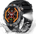 Military Smart Watch for Men - Tactical Fitness Watch with Flashlight