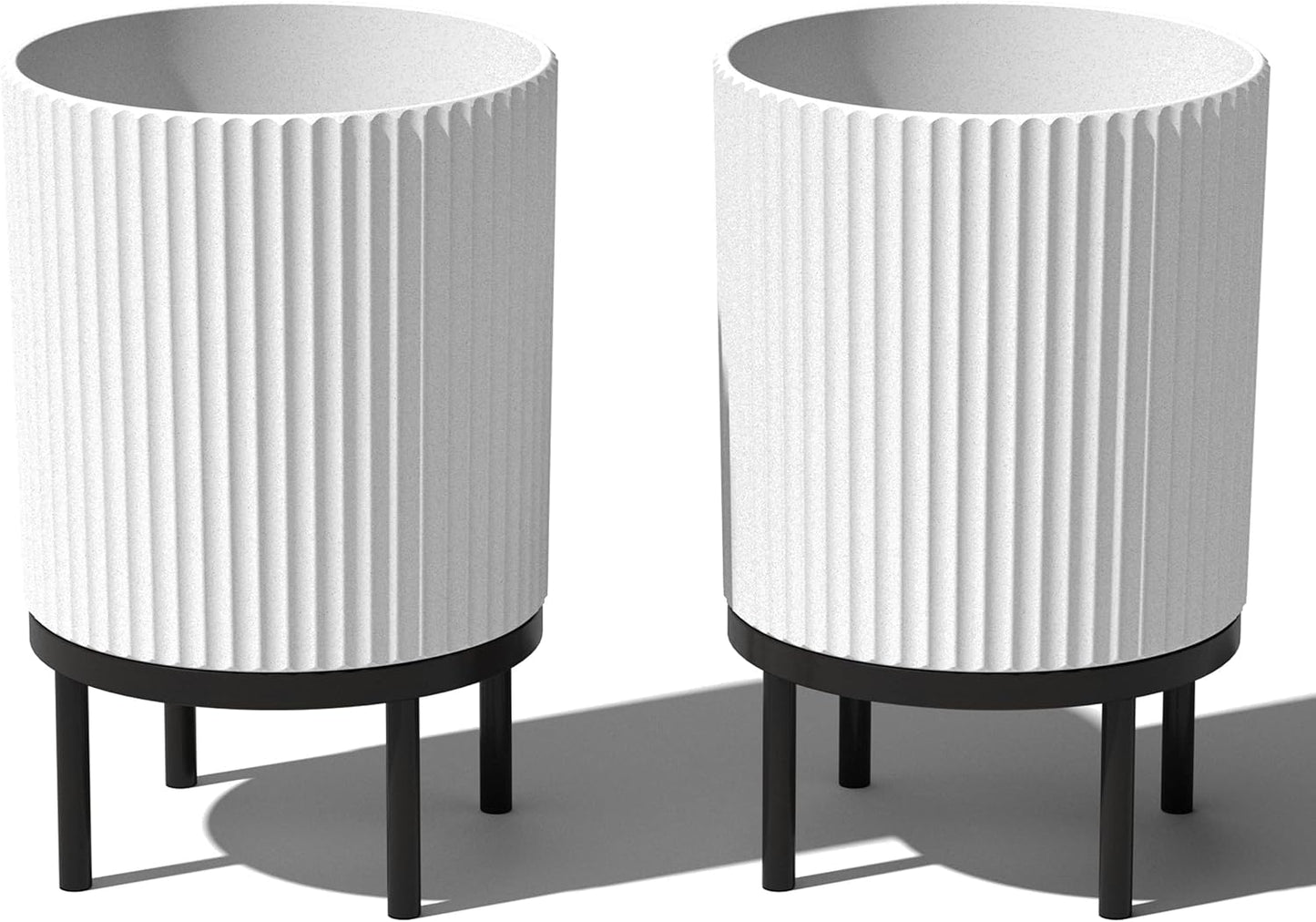 Veradek Demi Series Round Planter with Stand for Modern Decor