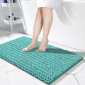 Yimobra Long Bathroom Rugs 44x24 in Lake Blue - Ultra Soft Chenille
