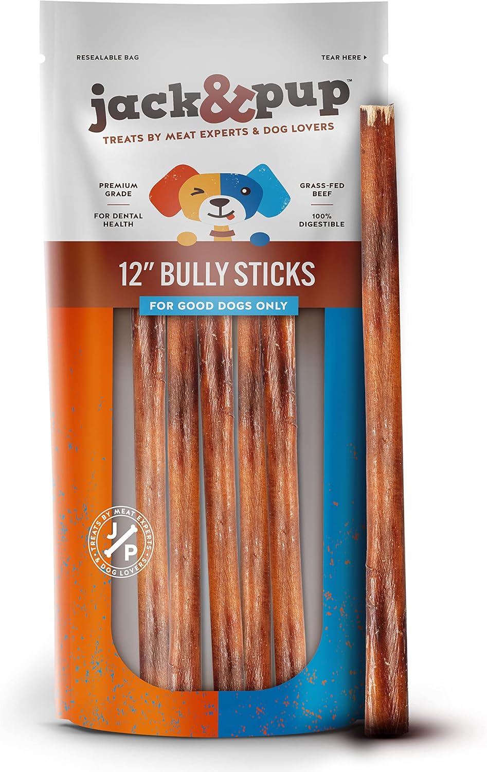 Bully Sticks for Dogs - Long Lasting, Odor Free Chews
