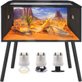 Prolee 63 Gallon Reptile Tank Tempered Glass Bearded Dragon Tank
