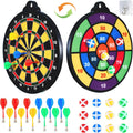 Magnetic Dart Board for Kids - Double-Sided 2-in-1 Fun Game