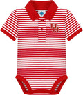Creative Knitwear College Baby Striped Polo Bodysuit (Style YXS4)