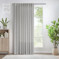 60 in Wide Curtains Gray 90 in Long Linen Sheer Panels - Semi Sheer