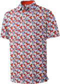 ZITY Men's Short Sleeve Shirt for Golf with Moisture Control