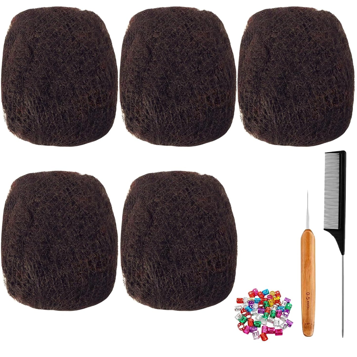 Afro Kinky Bulk Human Hair for Dreadlock Extensions and More