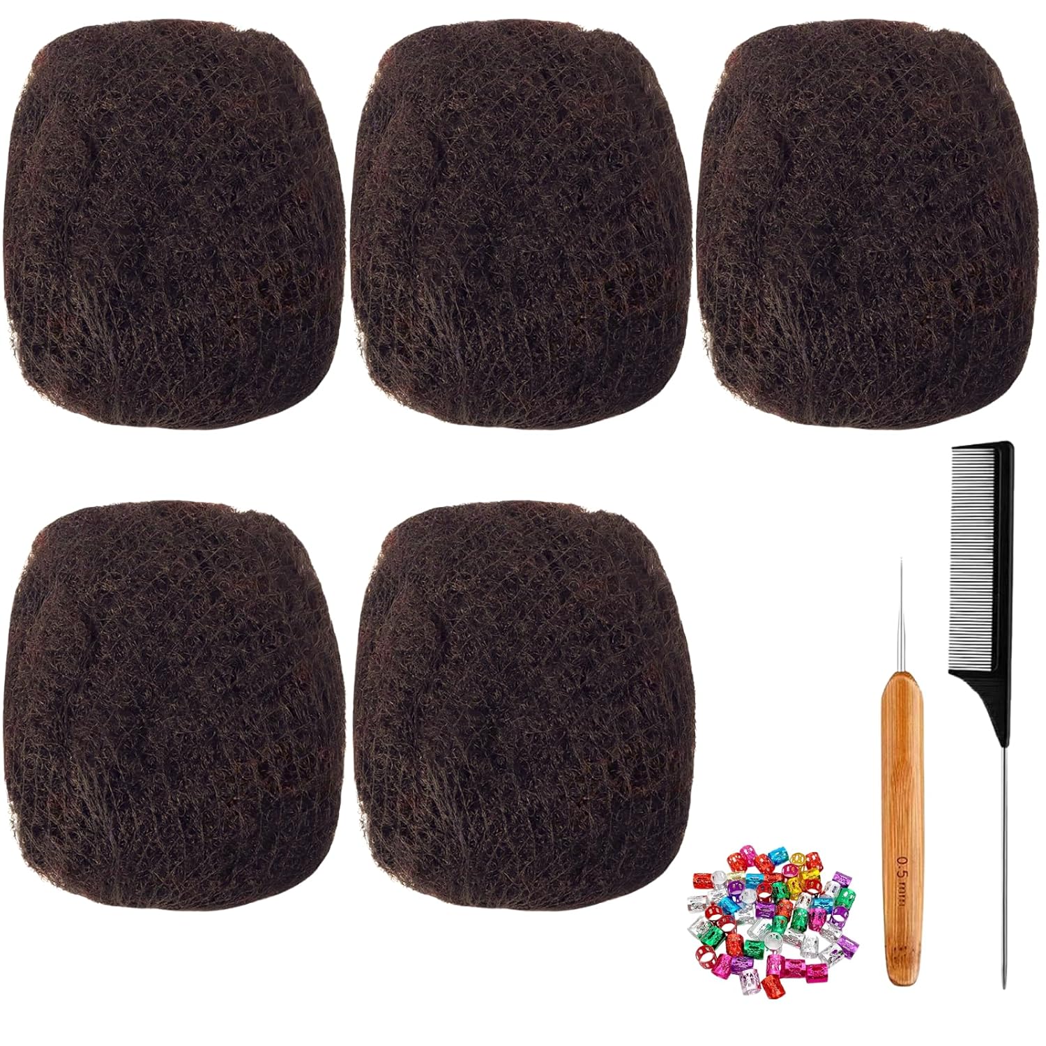 Afro Kinky Bulk Human Hair for Dreadlock Extensions and More