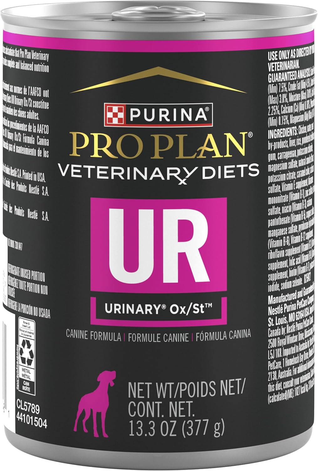 Purina Pro Plan Veterinary Diets UR Urinary Ox/St Wet Dog Food