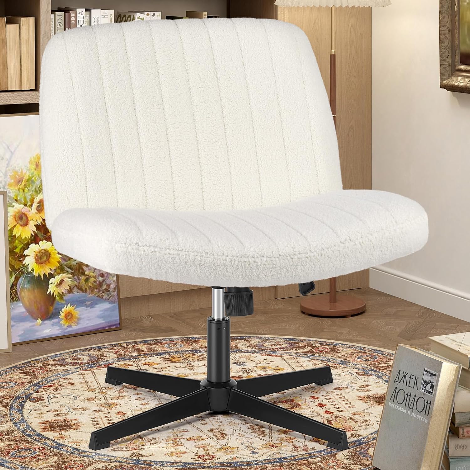 OLIXIS Criss Cross Chairs for Comfortable Home Office Seating