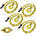 4-Pack Grade 80 Trailer Safety Chain 36 in with 5/16 in Clevis Snap