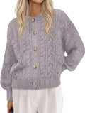 BTFBM Chunky Cardigan Sweaters for Women - Cozy Fall Fashion