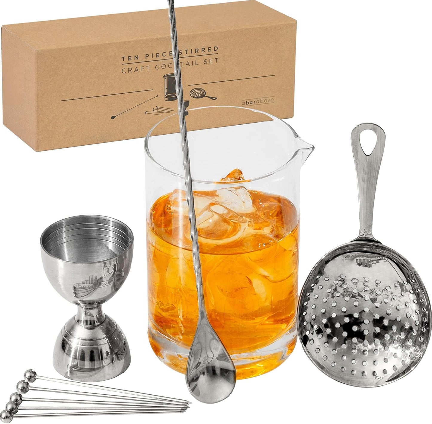 A Bar Above Premium Crystal Stir Set