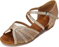 Low Heel Ballroom Dance Shoes Women Latin Salsa Practice 1.5 in Heel