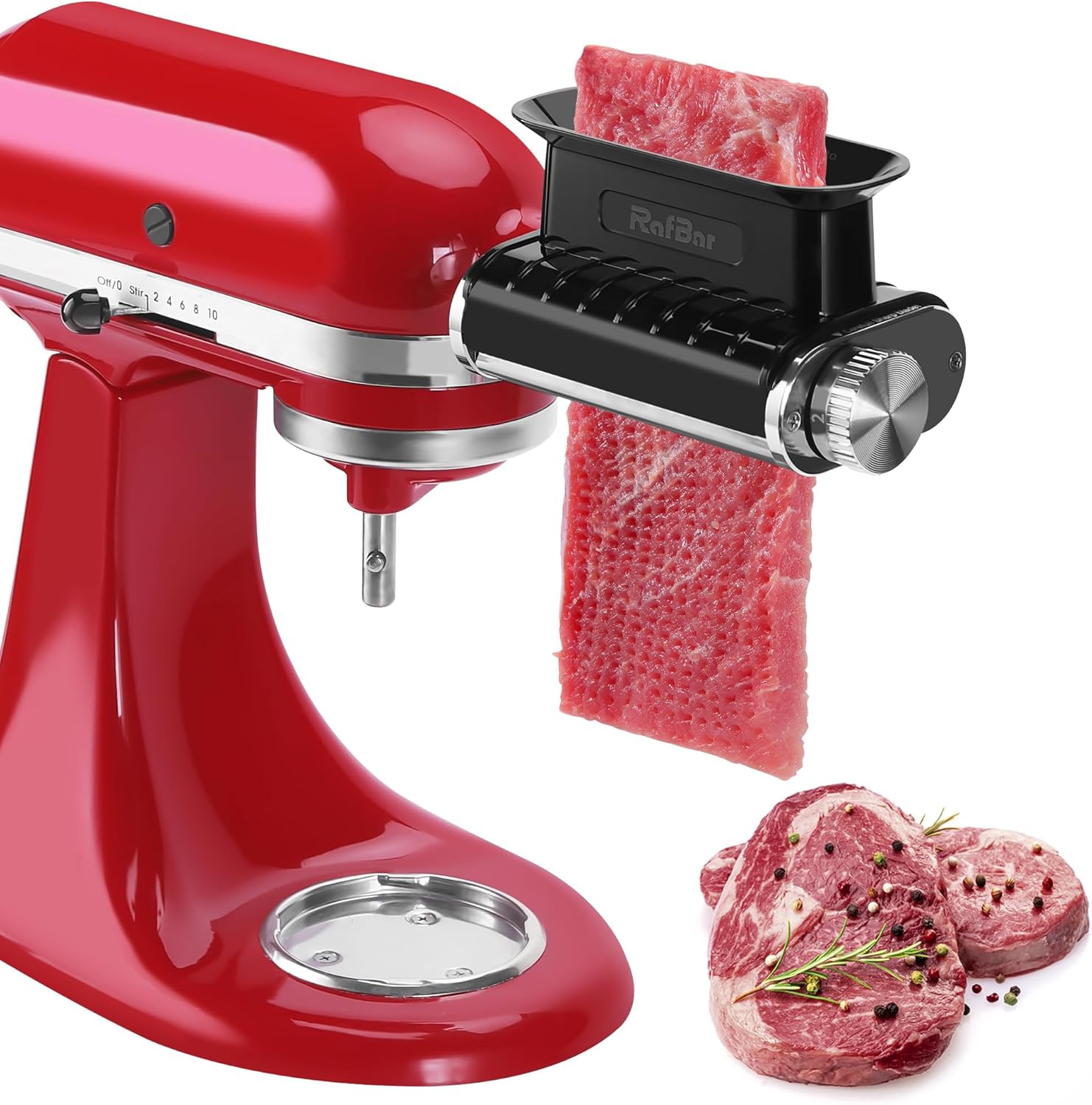 Adjustable Thickness Meat Tenderizer Attachment for Kitchenaid Mixers