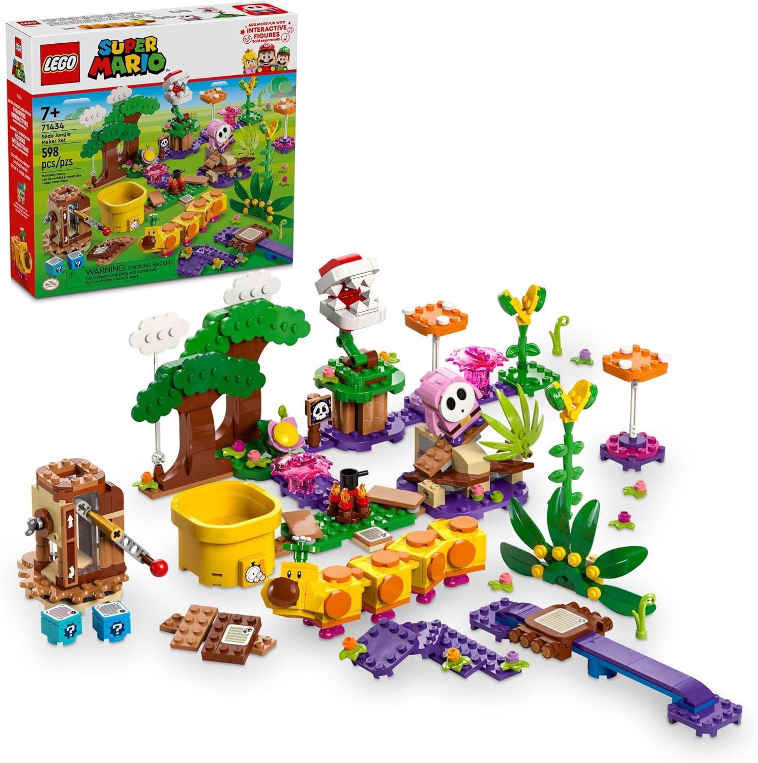Customizable LEGO Super Mario Jungle Maker Set