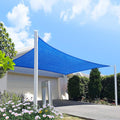 HOMA 18ft x 21ft Blue Rectangle Sun Shade Sail Canopy - 95% UV