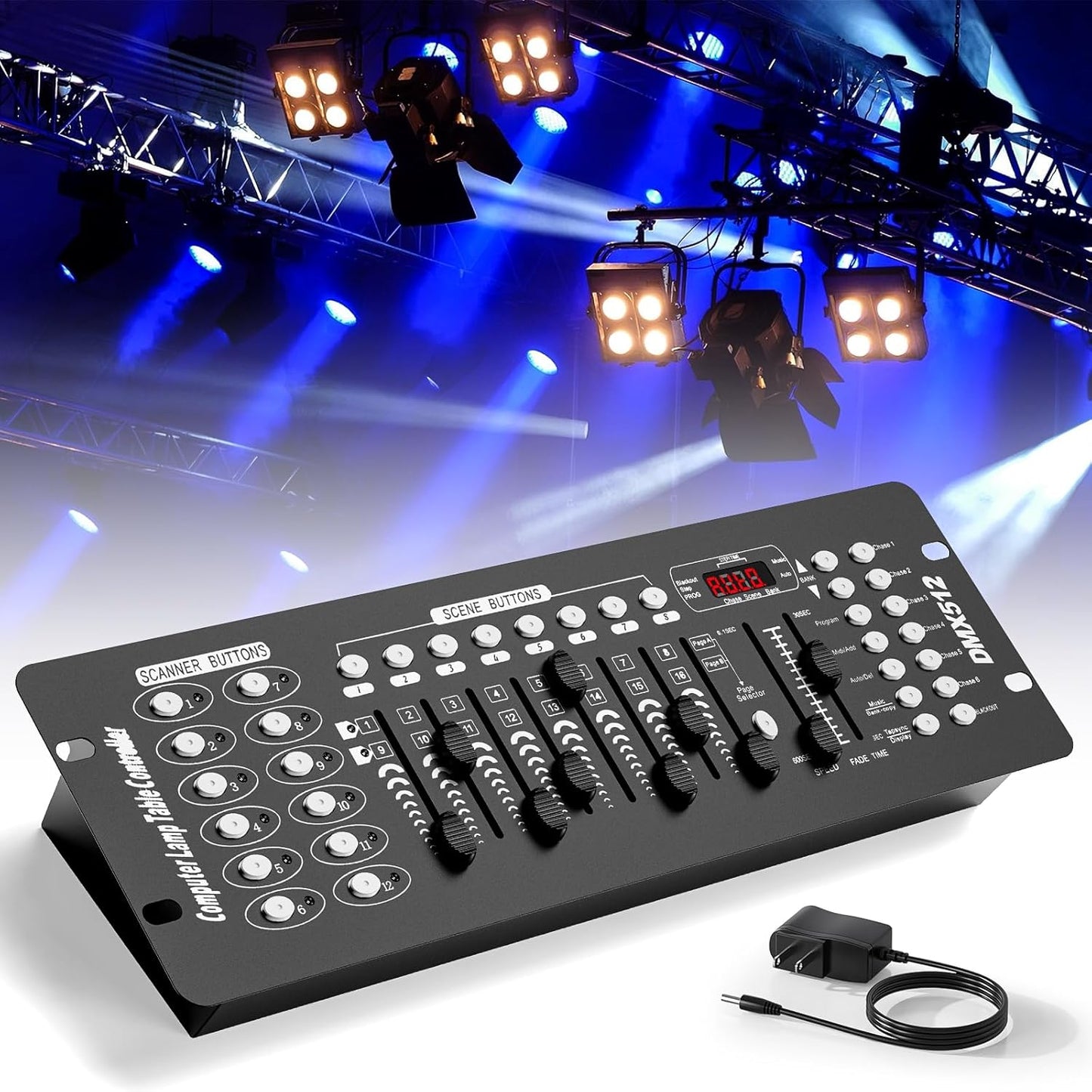 192 DMX Controller for Stage Lighting and DJ Events