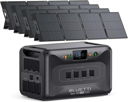Apex 300 Solar Generator with 4 200W Panels for Off-Grid Power