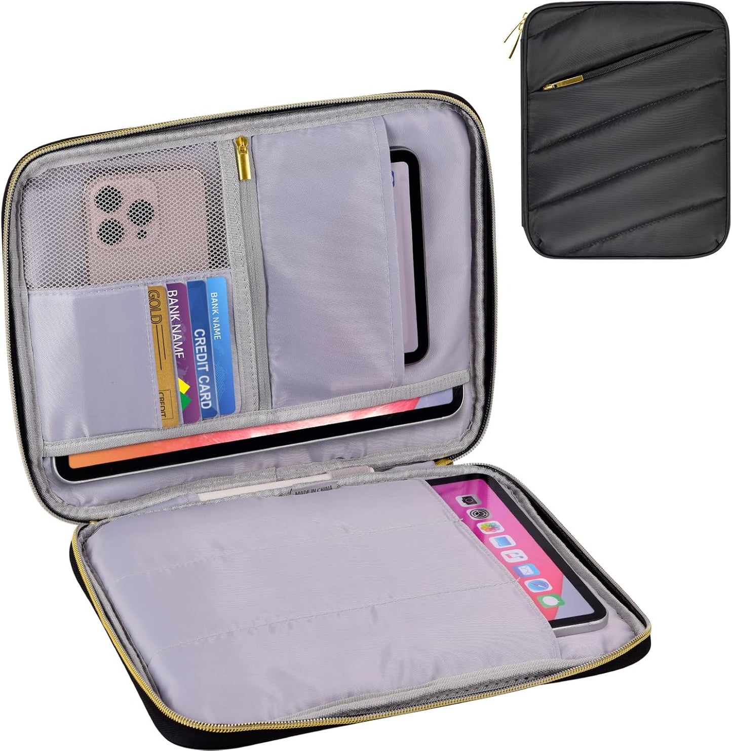 9-11 Inch iPad Sleeve Case for Pro, Air, and Galaxy Tab Devices