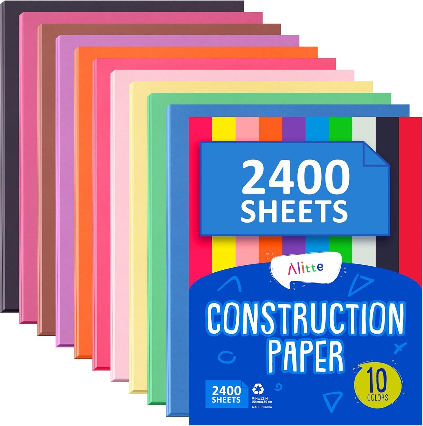 Alitte Construction Paper Assorted Colors for Creative Projects