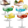 Set of 6 Vintage Art Deco Martini Glasses